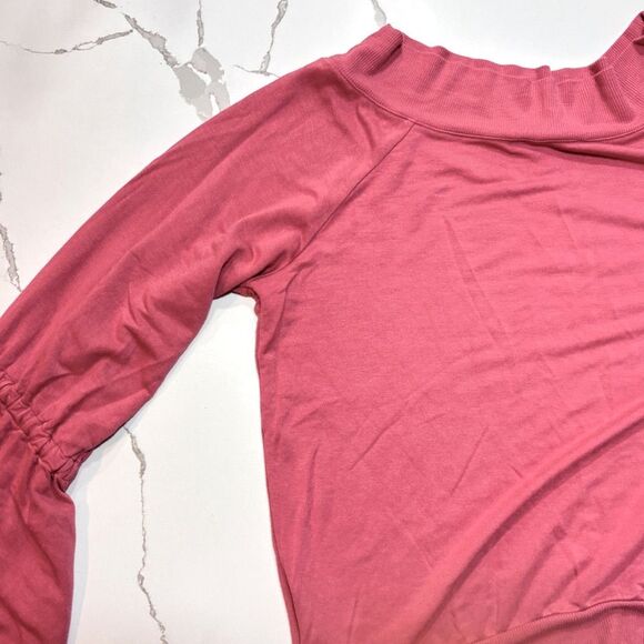 Express One Eleven | Women’s Pink Coral Butterfly Tie Raglan Sleeves Swe… - Picture 10 of 14
